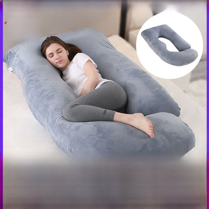 Ergonomic J-Shaped Pregnancy Pillow
