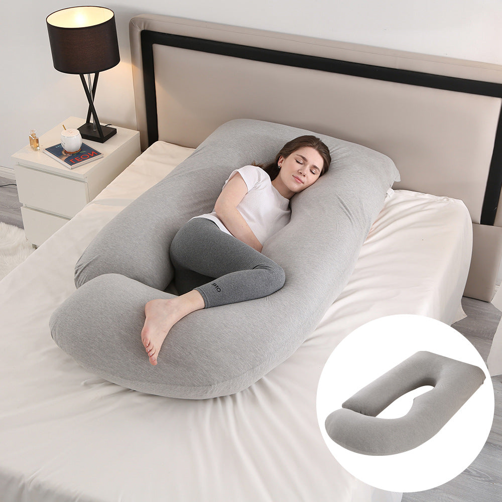 Ergonomic J-Shaped Pregnancy Pillow